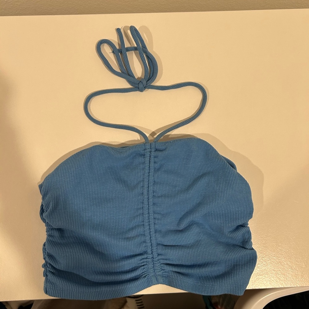 Blue Halter Top Zara size medium